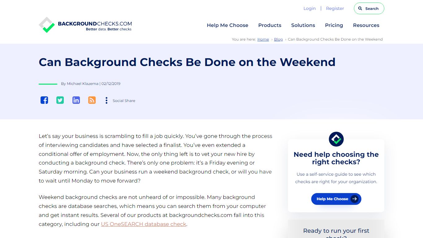 Can Background Checks Be Done on the Weekend